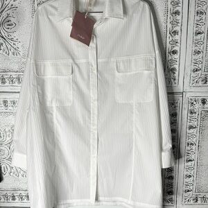 NAP oversized cotton blend long sleeve